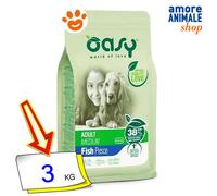 Oasy Dog Lifestage Adult Medium Pesce Cibo Secco Cani 3 Kg