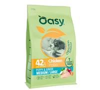 Oasy Dog Puppy e Junior Medium/Large Pollo 2 Kg - Croccantini per cani - 1° ORDINE? scegli lo sconto BZR5 / BZR20 + 200 punti fedeltà