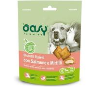 Oasy Dog Snack Biscotti Ripieni Adult con Salmone e Mirtillo 80 g