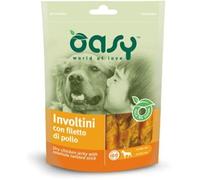 Oasy Dog Snack Involtini Di Filetto Di Pollo e Pelle Bovina 100 g