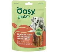 Oasy Dog Snack per Cani Involtini di Anatra e Pelle Bovina 80g