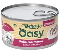 Oasy Gatto Natury con Pollo con Manzo in Brodo di Cottura 85g