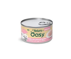 OASY GATTO NATURY LATTINA IN BRODO DI COTTURA KITTEN POLLO & UOVA 85 GR