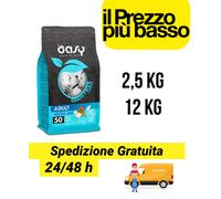 Oasy Grain free adult medium & large cane vari formati al pesce