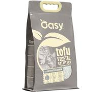 Oasy Lettiera vegetale per gatti Tofu con carbone attivo Biodegradabile 6L