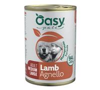 Oasy Monoprotein formula Adult Medium/Large Patè 400 gr Agnello - confezione da 12 pezzi - Umido monoproteico cane - 1° ORDINE? scegli lo sconto BZR5 / BZR20 + 200 punti fedeltà
