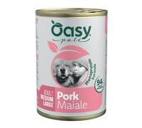 Oasy Monoprotein formula Adult Medium/Large Patè 400 gr Maiale - confezione da 12 pezzi - Umido monoproteico cane - 1° ORDINE? scegli lo sconto BZR5 / BZR20 + 200 punti fedeltà