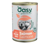Oasy Monoprotein formula Adult Medium/Large Patè 400 gr Salmone - confezione da 12 pezzi - Umido monoproteico cane - 1° ORDINE? scegli lo sconto BZR5 / BZR20 + 200 punti fedeltà