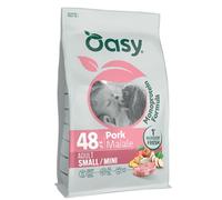 Oasy Monoprotein formula Adult Small/Mini Maiale 2,5 kg - Crocchette monoproteiche cane - 1° ORDINE? scegli lo sconto BZR5 / BZR20 + 200 punti fedeltà
