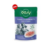 Oasy More Love Busta Multipack Gatto Tonno e Gamberetti 24x70 g