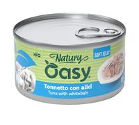 Oasy Cat Natury Soft Jelly Tonnetto con Alici - Oasy Cat Natury Soft Jelly Tonnetto con Alici - Lattina Da 85 Gr - CONFEZIONE RISPARMIO