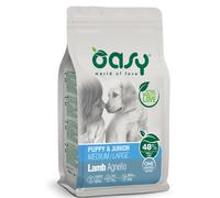 Oasy One Animal Protein Puppy e Junior Medium/Large Agnello - 12 kg - Crocchette Monoproteiche Cane - 1° ORDINE? scegli lo sconto BZR5 / BZR20 + 200 punti fedeltà