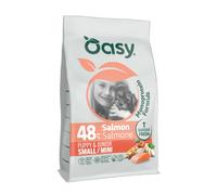 Oasy Puppy & Junior small mini salmone 800 gr crocchette per cani monoproteico