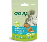 OASY Sterilised Cat Snack Biscotti Ripieni 60G POLLO