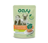 Oasy Umido Cani STRACCETTI ADULT SALMONE E PATATA 150 GR - 22 Bustine