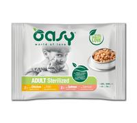Oasy Wet Cat Bocconconcini Multipack Adult Sterilised Selection 4x85 g