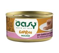 Oasy wet cat caprice mousse per gattini con salmone 85 g