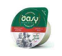 Oasy More Love Gatto Green Cup in salsa naturale Pollo e Anatra 70 g (6 pezzi)
