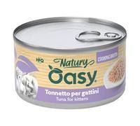 85 gr Oasy Natury Sfilaccetti di Pesce in Brodo di Cottura Alimento Completo Cibo Umido per Gattini Gusto Tonnetto