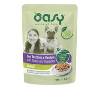 Oasy wet dog straccetti adult tacchino e verdure 100 g