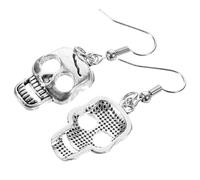 OATIPHO 1 Paio Di Orecchini A Forma Di Teschio Orecchini A Forma Di Lisca Di Pesce Orecchini Da Discoteca Orecchini Con Perle Pendenti Orecchini A Forma Di Anello Al Naso Orecchini A