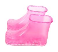 OATIPHO 1 Paio scarpe da bagno Vasca di ammollo del piede bagnanti riscaldamento bagnante vasca da bagno per i piedi spa per scarpe da piede vasca per pediluvio scarpe bagnapiedi pvc Roseo