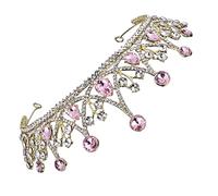 OATIPHO 1 Pz Tiara per Sposa Coroncina per Matrimonio e Feste Rosa Accessorio per Speciali e Confortevole Design Raffinato e Lavorazione