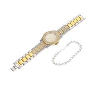 OATIPHO 1 Set guarda regalini natale strenne natale campana bracialetti se watch femi orologi da donna retrò orologio con diamanti polso In piedi orologio e braccialetto orologio di strass