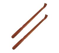 OATIPHO 1 Set Solletico Curvo Pesante Adulti Grattaschiena Indietro Gratta E Vinci Portatile Strumento Per Grattare La Schiena Grattarsi La Schiena Grattarsi Massager Sandalo Caffè 2 Pezzi