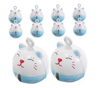 OATIPHO 10 Campanellini Decorativi in ferro Battuto Per Gatti, Per Collare Di Gattini, Amuleti Portafortuna Feng Shui, Pendenti, Ornamenti Animali E Decorazioni Vintage