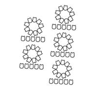 OATIPHO 100 Pezzi Portachiavi in con Molla Aperto Ganci Cat Shaped per Chiavi Borse e Accessori DIY Facile Usare e Creativo