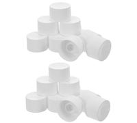 OATIPHO 100 Pezzi Tappo per Dentifricio a Vite in Plastica Bianca Filettatura Fine Tappi Riutilizzabili per Dispenser da Viaggio e Bagno Coperchi Anti-Perdita per Tubetti Morbidi