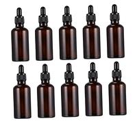 OATIPHO 10pezzi Contagocce in Vetro Anti-perdita Bottiglie Dispenser Leggere Per Lozioni Medicinali Per Conservazione Essenziali Per Viaggi e Quotidiano