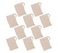 OATIPHO 10pezzi Retine Schiumogene Riutilizzabili per Lavaggio del Viso Corpo Sacchetti Rete per Sapone da Bagno Esfolianti Naturali per Doccia Cordino per Appendere e Asciugare