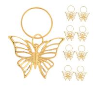 OATIPHO 12 Pz Ciondolo farfalla Dreadlock Gioielli per a farfalla medaglione accessori per acconciature Fermagli per acconciature gioielli con perline per accessori locali
