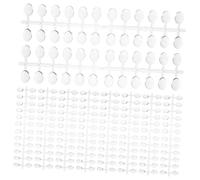 OATIPHO 12 Set Esempio di cartella colori per nail art di design per nail art le unghie un punti di visualizzazione delle unghie medie Transparent