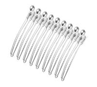 OATIPHO 12pezzi Fermagli per Capelli in Metallo Forma Becco d Anatra Clip per Capelli Forma di Coccodrillo Adatti per Parrucchieri e Uso da Salone Argento