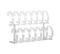 OATIPHO 1pezzi Espositore Per Orologi Acrilico Trasparente Supporto Rimovibile Per Orologi Design Multi-booth Con Base Antiscivolo Per Casa e Negozio