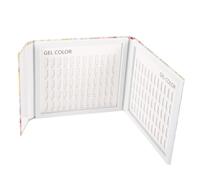 OATIPHO 1pezzi Libro Dei Colori Per Unghie Colori Scheda Mostra in Scatola Bianca Campione