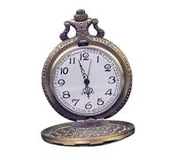 OATIPHO 1pezzi Orologio Da Tasca Retro Colore Bronzo Orologio Da Collezione Con Design Creativo e Numeri Arabi Per Decorazioni e Regali Speciali