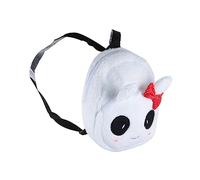 OATIPHO 1pezzi Zaino Peluche Panda Regolabilper Borsa Da Gioco Morbida Per Ragazze Anni Design Adorabile Con Fiocco Bianco e Chiusura Zip Come Accessorio Fotografico Per La Scuola
