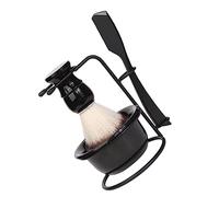 OATIPHO 1set Rasoi Manuali Per Uomo Con Spazzola Da Barba Ciotola Schiumogena e Supporto Utensili Per La Della Barba Per Uso Professionale e Domestico