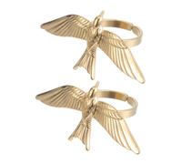 OATIPHO 2 Pezzi Anelli della Pace in Acciaio Resistente Design Vintage con Piume e Apertura Regolabile Simbolo di Libertà e Amicizia per Donne Stile Retrò Quotidiano