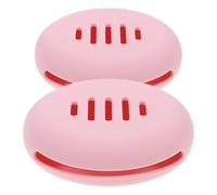 OATIPHO 2 Pezzi Custodia Di Conservazione Delle Polveri Rosa Trucco Contenitore Bob Per Inventare Spugna Su Caso Di Spugne Cosmetiche Miscelare Viaggio Traspirante Facciale Gel Di Silice