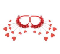OATIPHO 2 Pezzi Fasce Capelli San Rosso Cuore con Paillettes Accessorio Moda Donna per Feste Matrimonio Regalo Romantico