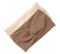 OATIPHO 2 Pezzi Fasce Larghe Elastiche per Donne Turbanti Tessuto per Yoga e Allenamento Design Annodato e per Lavaggi e Attività