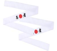 OATIPHO 2 Pezzi Fascia per Chioma Ninja Giapponese Traspirante da Karate e Chef, Fascia da Karate Regolabile Unisex, Accessorio Sportivo e Decorativo per Allenamento, Corsa e Yoga