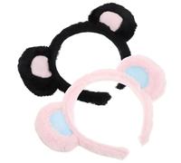 OATIPHO 2 Pezzi Orecchie Di Topo Per La Fascia Bande Per Per Feste Fasce Per La Cura Della Pelle Per Le Donne Fasce Termali Per Le Donne Fascia Dell'orso Cosplay Plastica