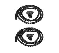 OATIPHO 2 Pezzi Organizzatore di Tubi per Cavi in PE Nero 16Mm X 2M Manicotto a Corrugato Resistente All’Usura per Gestione Cavi Elettrici e di Rete Protezione Sicura per Casa e Ufficio