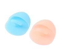 OATIPHO 2 Pezzi pennello per il viso facciale pulizia viso schiumoso massaggiatore macchia detersivo Pennello per la faccia in silicone spazzola massaggiante per il viso